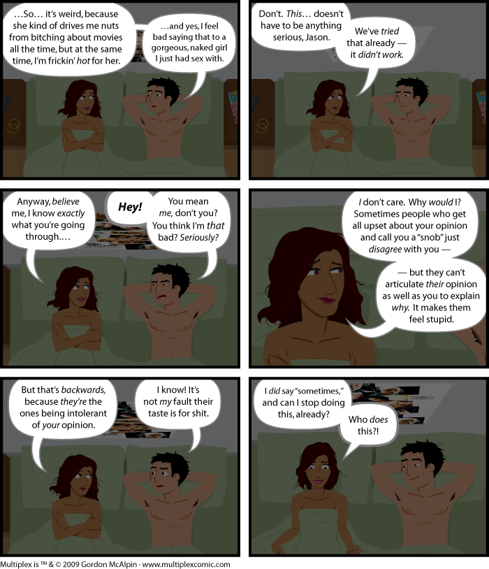 Multiplex #367: I Am a Snob, Not Only in Fact, But on Principle